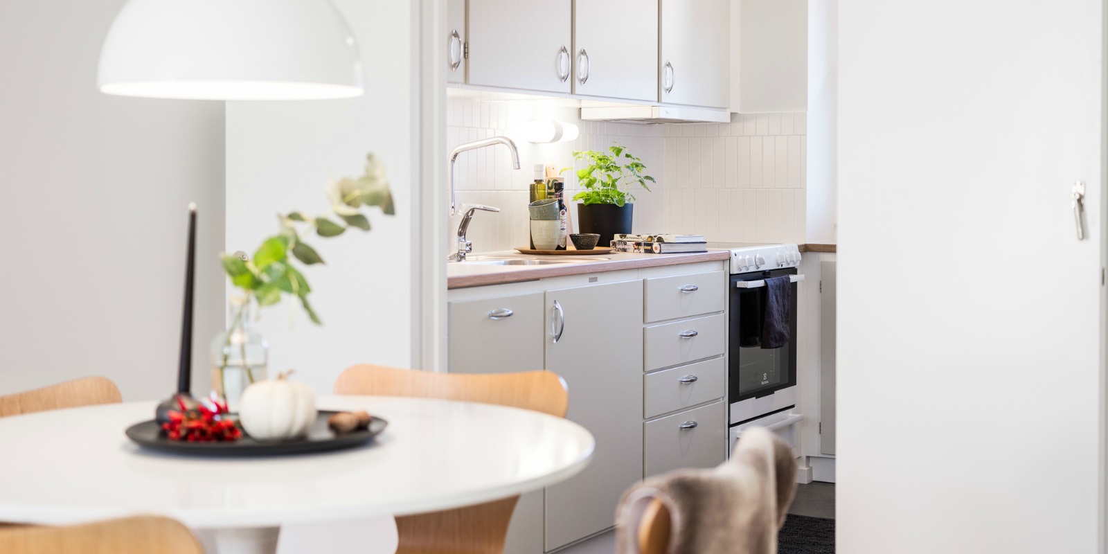 Köksmiljö från våra hyresrätter på Vildanden i Lund