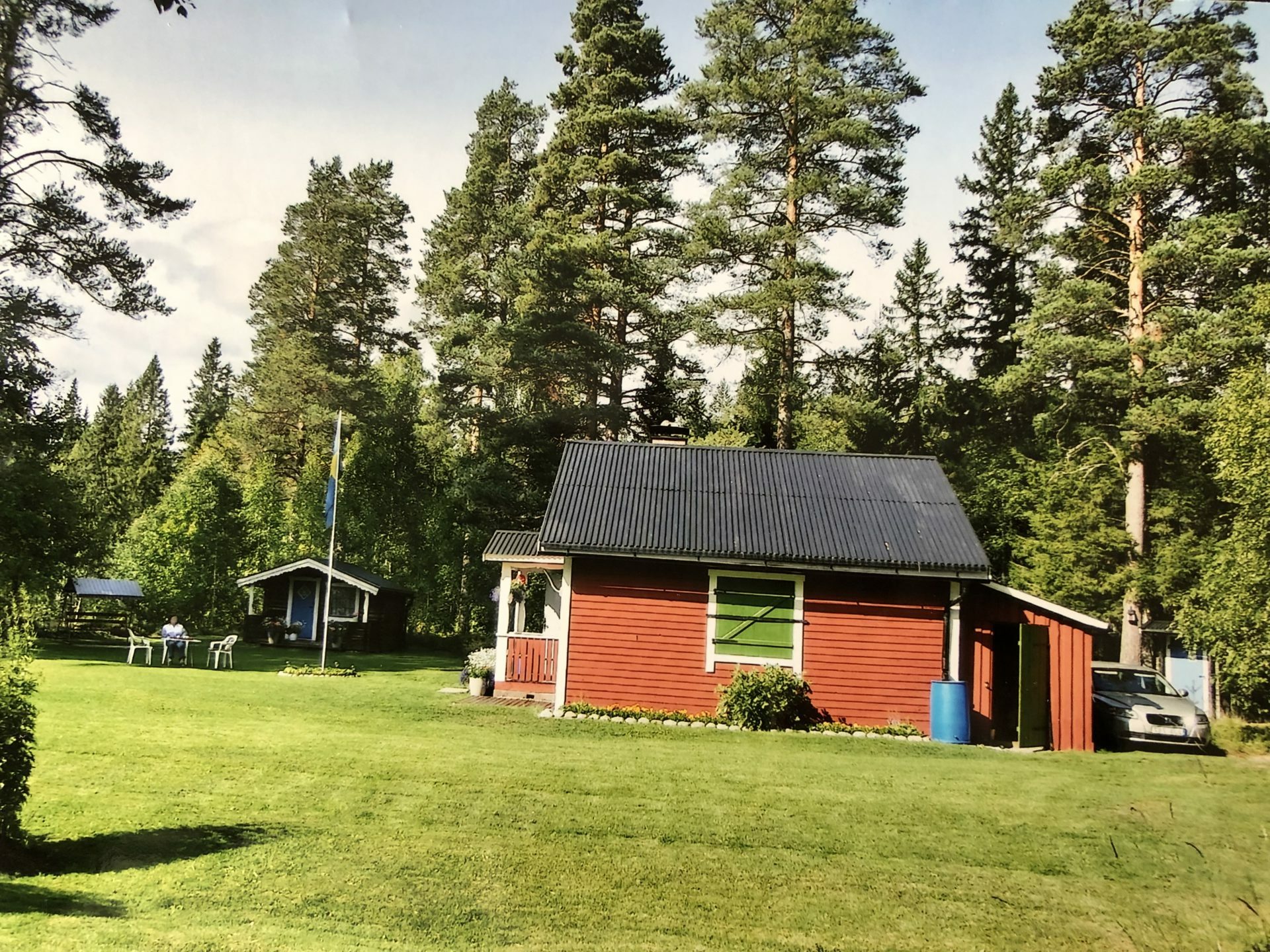 En röd stuga