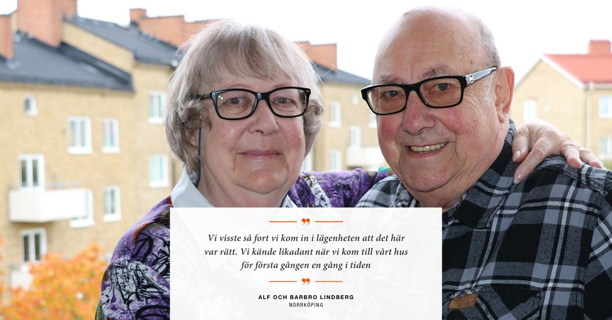 De stortrivs efter flytten från hus till lägenhet