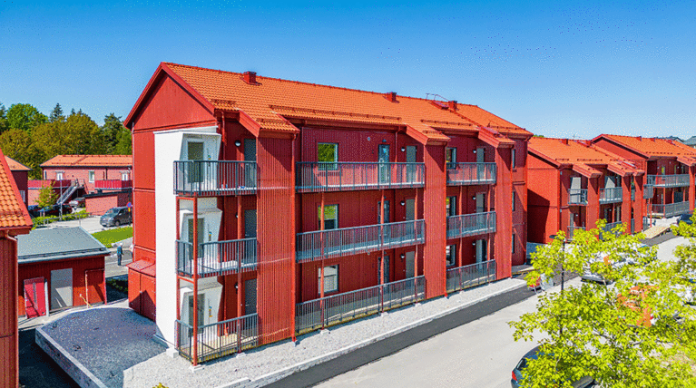 Rött hus i Strängnäs