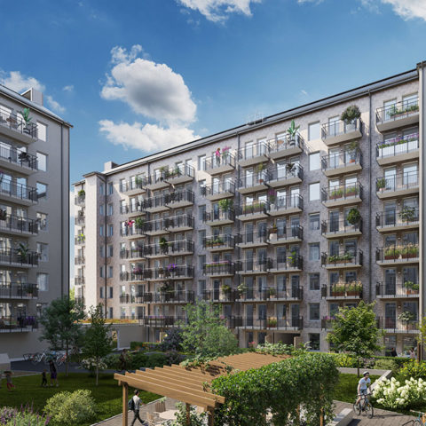 Ett stort bostadshus