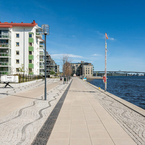 kajpromenaden längsvattnet norra kajen sundsvall