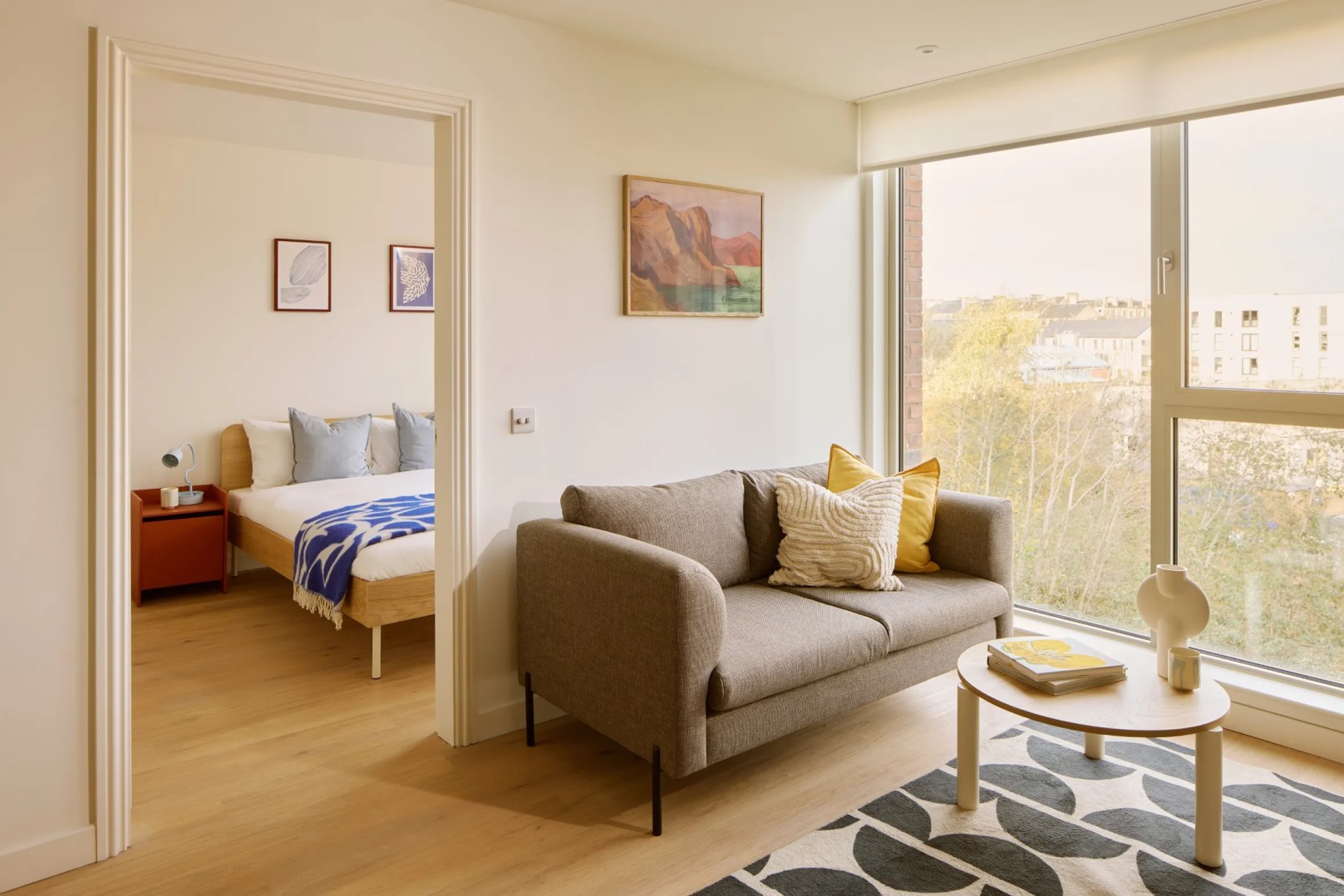 platfrom living room and bedroom