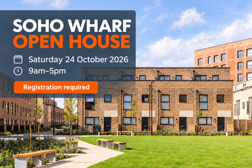 Soho Wharf open house banner