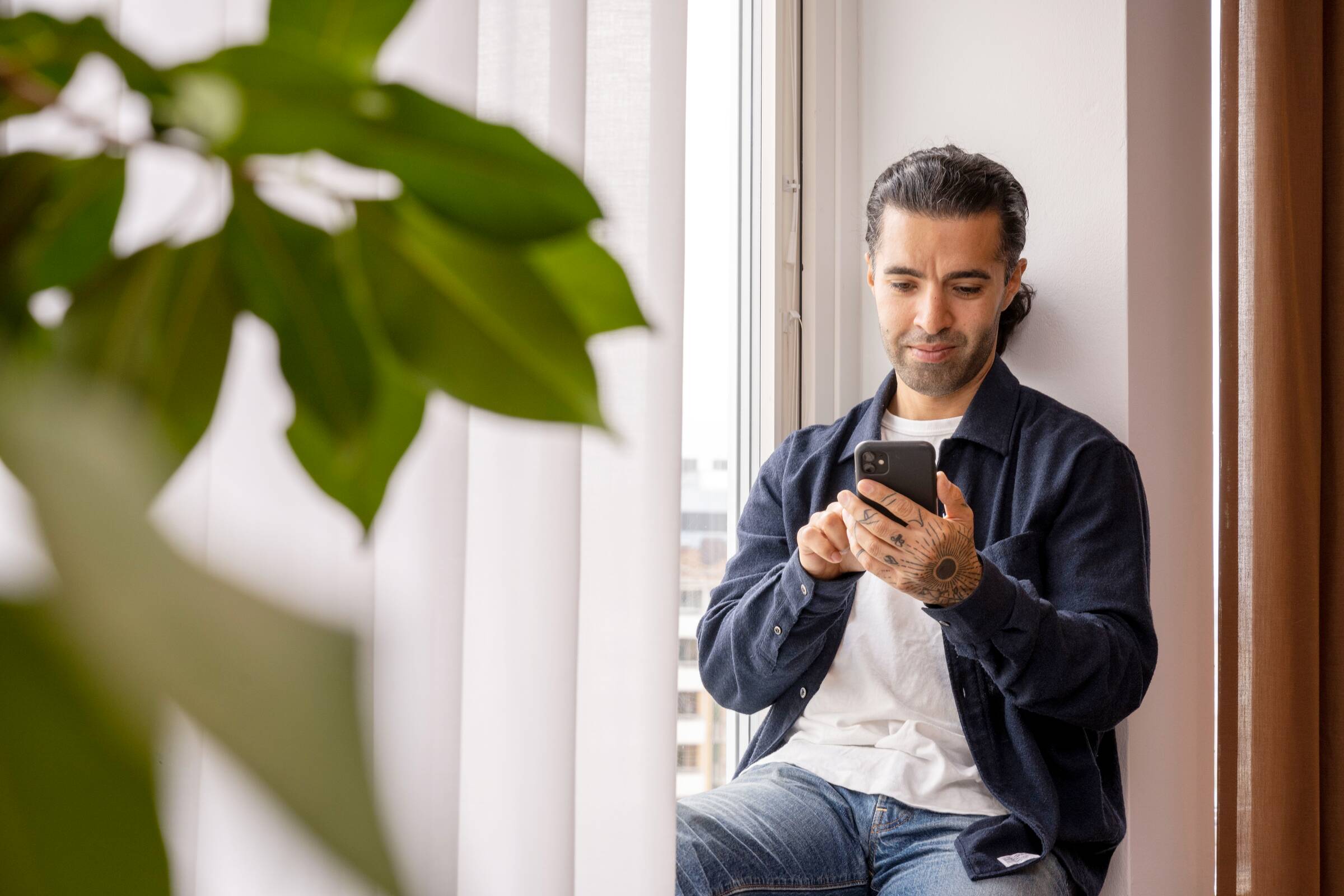 client with phone