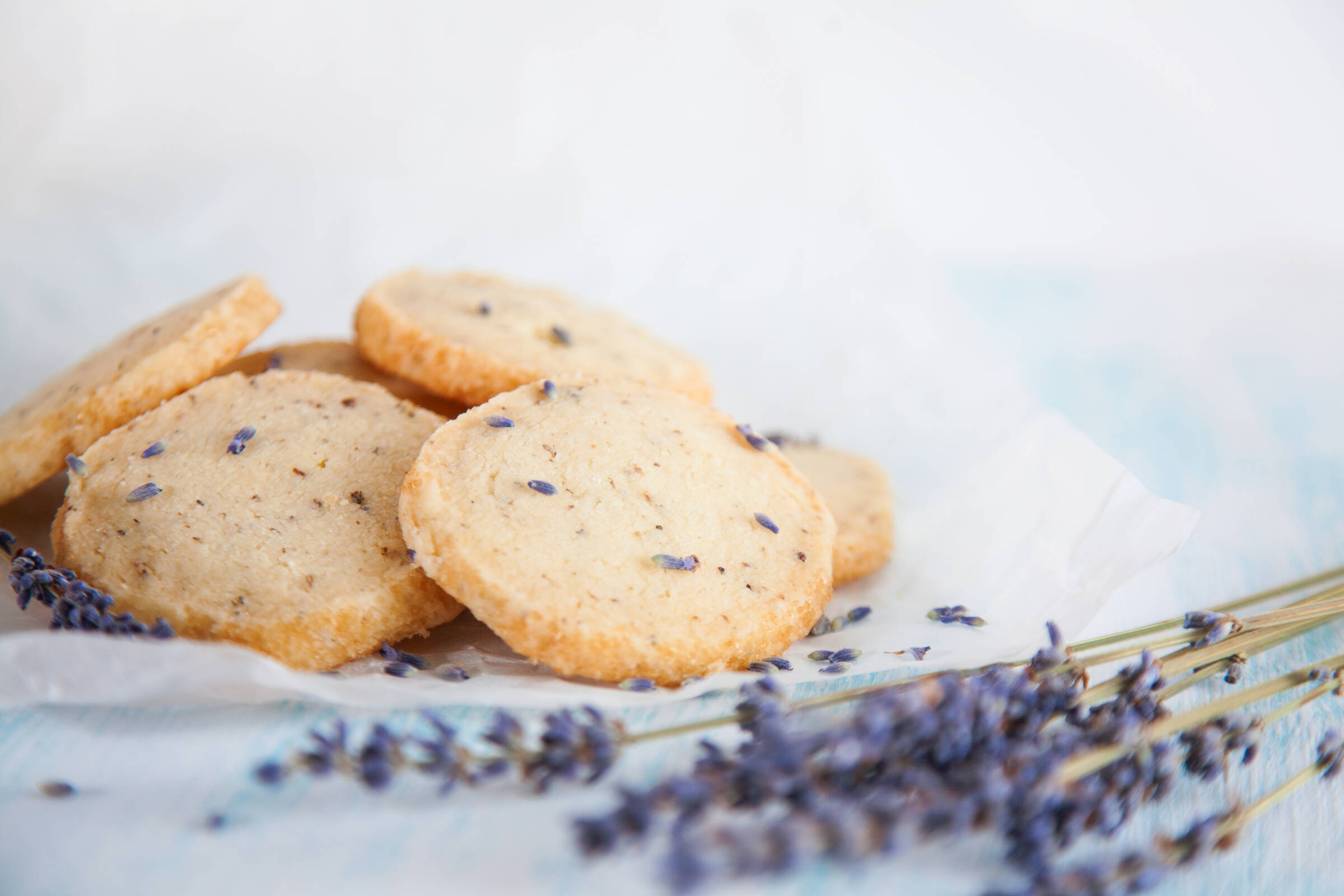 Sommerlige lavendelkaker