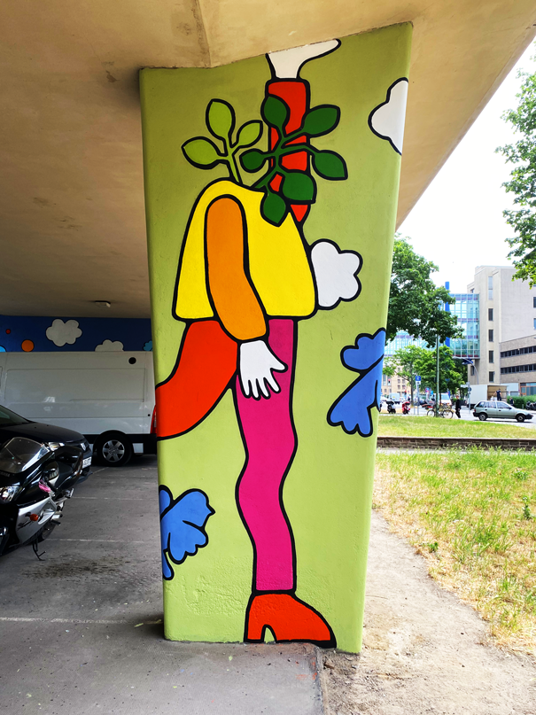 Emma Rytoft Streetartist Berlin Tempelhof Pfeiler