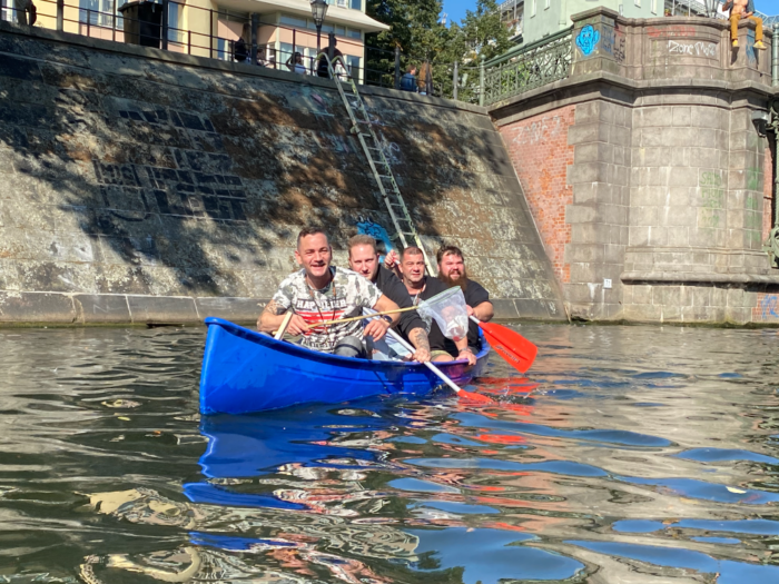 Paddelboot Team Event City Clean Up Berlin Heimstaden