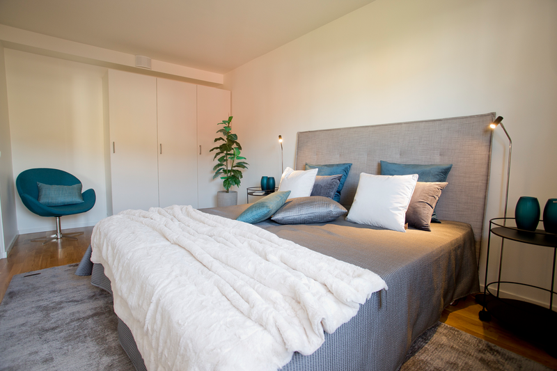 Schlafzimmer Mietwohnung Bett Kissen Wohnung Mieten