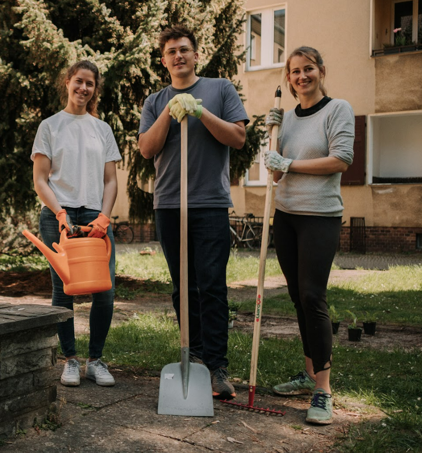 Wilde Wiese Gruppenfoto