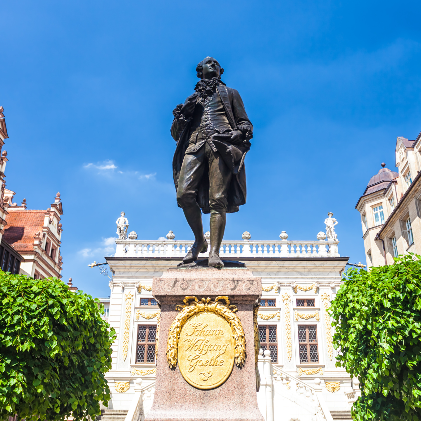 Wohnen in Leipzig - Goethe Denkmal