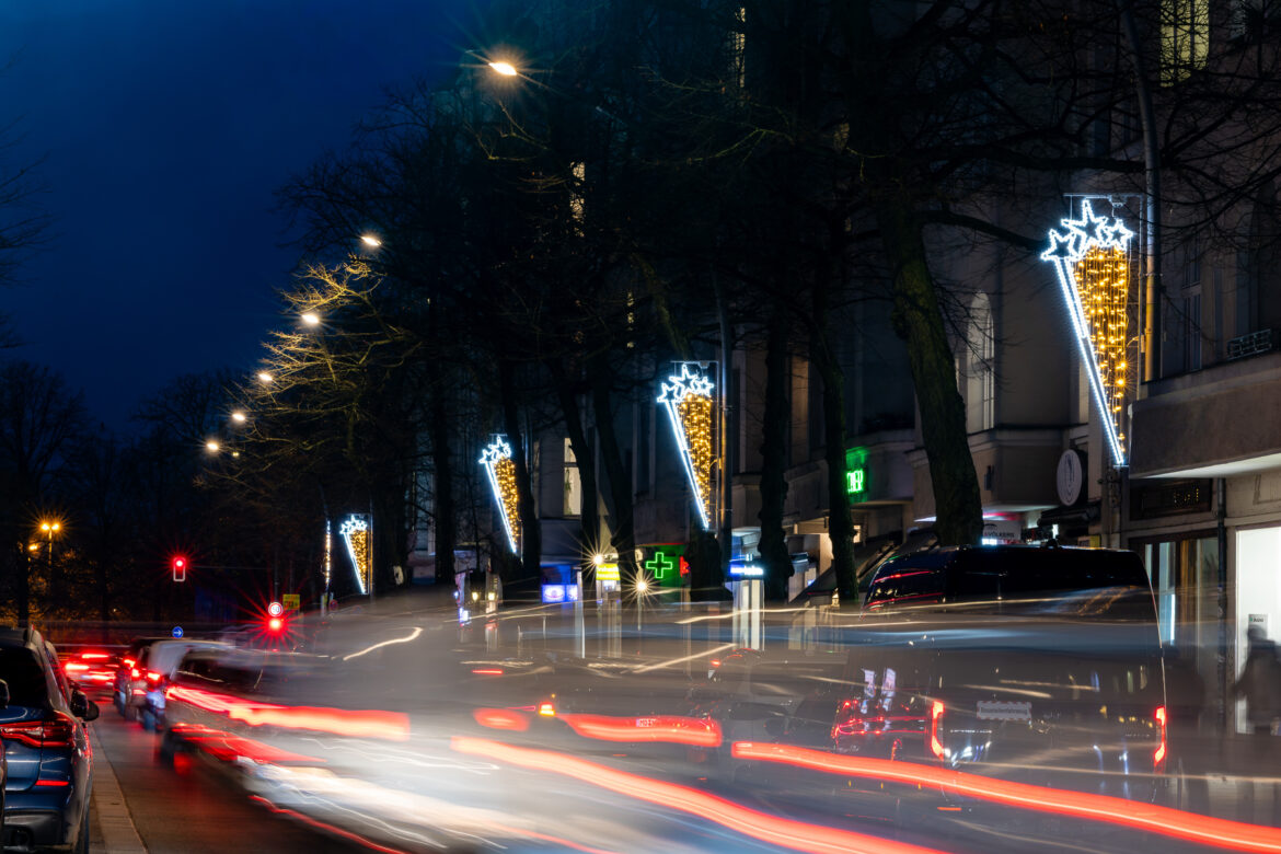 ​​​Weihnachtsbeleuchtung in der Reichsstraße​